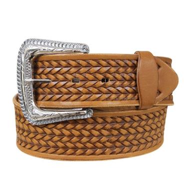 Imagem de Cinto Masculino Trançado Marrom Cow Way 37626
