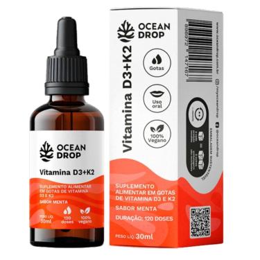 Imagem de Vitamina D3 + K2 gotas (30ml) Ocean Drop