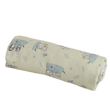 Imagem de Cobertor Bebê Flanelado 100% Algodão 1.10x90cm Papi Estampado, Urso Po