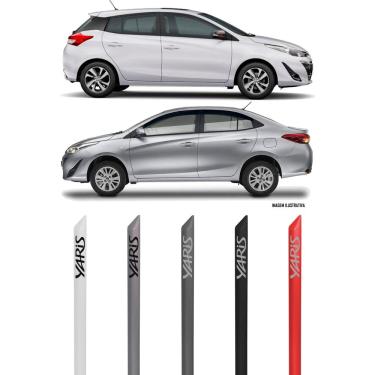 Imagem de Jogo Friso Lateral Pintado Toyota Yaris Hatch e Sedan