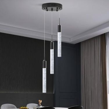 Imagem de Upfelw Lustre De Cristal Moderno De Teto Alto Com 7 Luzes, Grande Iluminação Pendente Em Espiral Led Raindrop Foyer, Luminária Suspensa Para Sala De Estar Com Escada De Bolhas, Montagem Embutida, Pr