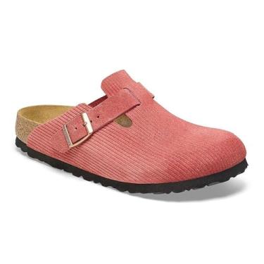 Imagem de Birkenstock Tamancos Boston Suede Embossed Clogs Sienna Red