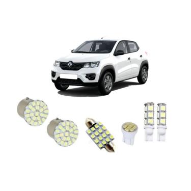Imagem de Kit LED Renault Kwid Farol Teto Placa Ré Leds Blue Lion