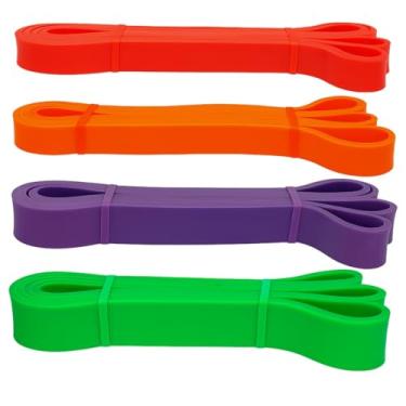 Imagem de Kit Super Band 4 Intensidade Leve Médio Forte e Extra Forte Elástico