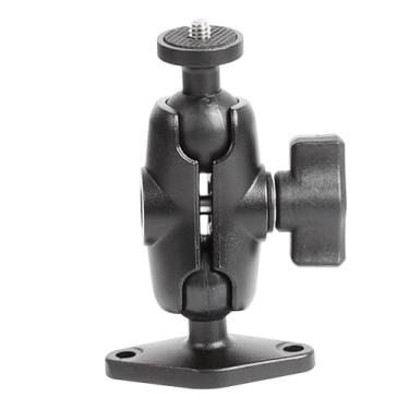 Imagem de Suporte de montagem para câmera: base rômbica esférica de 2,5 cm, rosca de 0,6 cm - 20 fios - compatível com câmera de segurança Logitech, DSLR, CCTV, câmera de ação, projetor - Instalação na parede