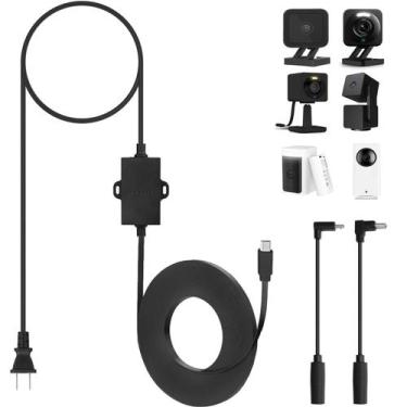 Imagem de Adaptador de alimentação externo, cabo de 15 m para Wyze Cam V4/WYZE P