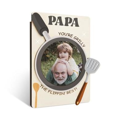 Imagem de Porta-retrato de papai, presente de aniversário de Natal, Dia dos Pais, molduras de imãs de cozinha para geladeira, para pai, papai, papai, 42