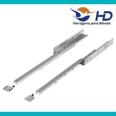 Imagem de Corrediça Invisivel com Amortecedor 45cm Par HD Ferragens