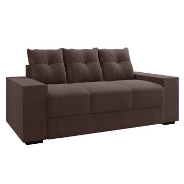 Imagem de Sofá Namoradeira 3 Lugares 1,70m Ibiza Suede Selmer Marrom