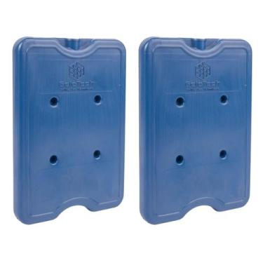 Imagem de Kit 2 Gelo Placa Gel Artificial Reutilizável Rígido 550ml - Gelotech