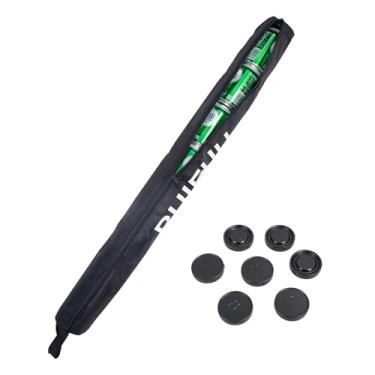 Imagem de Manga de cerveja de golfe com 7 discos de gelo, bolsa térmica de golfe, comporta 7 latas, zíper à prova de vazamento, mangas para cerveja, acessórios exclusivos de golfe, presentes de golfe para