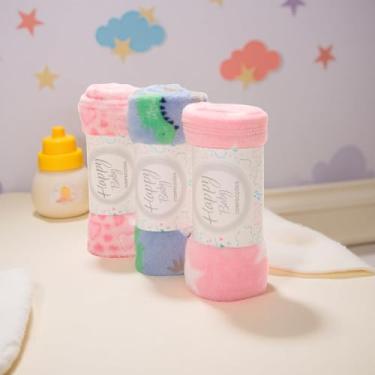 Imagem de Manta Cobertor Bebê Infantil Microfibra Antialérgico Menor Preço Mantinha Soft Para Berço S/Viés (Menina)