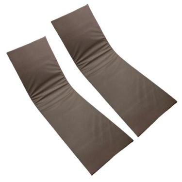 Imagem de Colchão Almofada Espreguiçadeira Marrom Impermeaveal 2un - DreamInBox