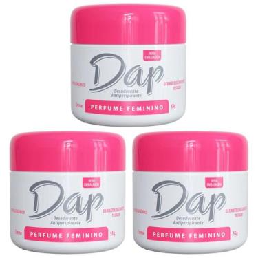Imagem de Kit 3 Desodorante S/Perfume/Suave/Masculino/Feminino DAP 55g, FEMININO