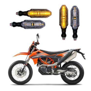 Imagem de KIT 4 Setas Esportivas Pisca de Led Modelo P26 Para Moto KTM 690 ENDUR