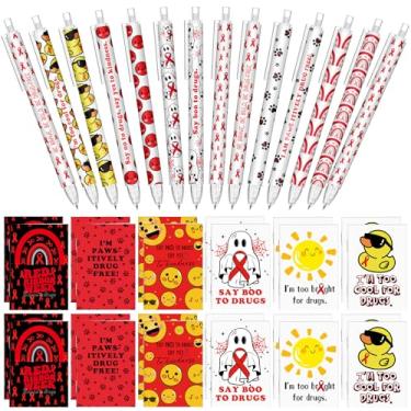 Imagem de Sinload Conjunto de 36 lápis mecânicos de 0,7 mm de fita vermelha, diga não à conscientização sobre drogas, evento de prevenção de câncer para AIDS/HIV, negócios, festa de caridade para estudantes
