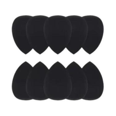 Imagem de Conjunto De Pincéis De Maquiagem Multifuncional Preto Com 9 Peças E Es