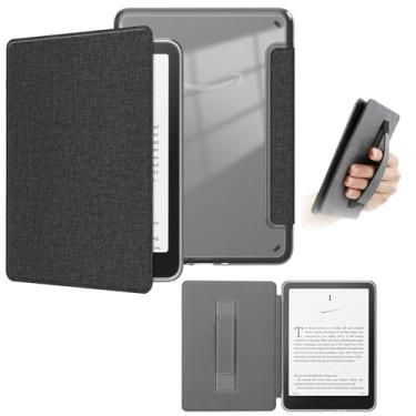 Imagem de Yzlvigrous Capa para Kindle Paperwhite 12ª Geração 2024 (SA568B), Capa de 7 Polegadas com Sistema de Hibernação/Fechamento Magnético, Parte Traseira Transparente