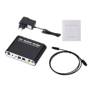 Imagem de Decodificador de áudio Elistoop HD Audio Rush 5.1 com entrada óptica -
