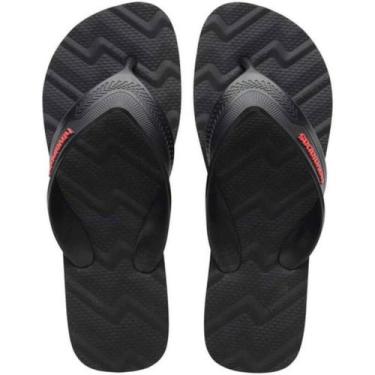Imagem de Chinelo Havaianas Track Waves - Masculino, Preto, 41/42