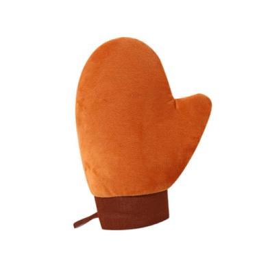 Imagem de Zialofi Luva autobronzeadora, luva de bronzeamento artificial, punho elástico, macia, reutilizável, autobronzeadora, Marrom
