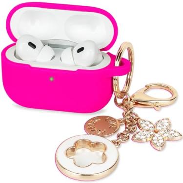 Imagem de Capa para Apple Airpods Pro 3 (2025) - VOTILE Airpods Pro 3 capas femininas de silicone iPods Pro 3 fones de ouvido acessórios sem fio capas de carregamento meninas chaveiro brilhante para Airpod