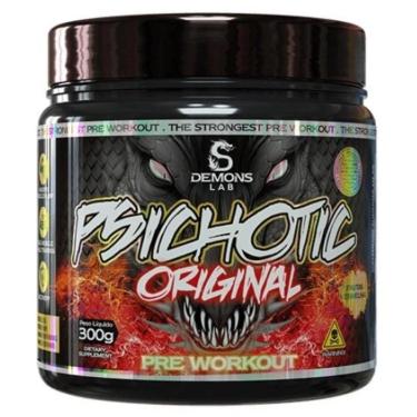 Imagem de Pré treino Psichotic Original 300g Demons Lab Sabor Fruit Punch-Unissex