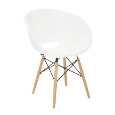 Imagem de Cadeira Tramontina Elena em Polipropileno Branco com Base 3D