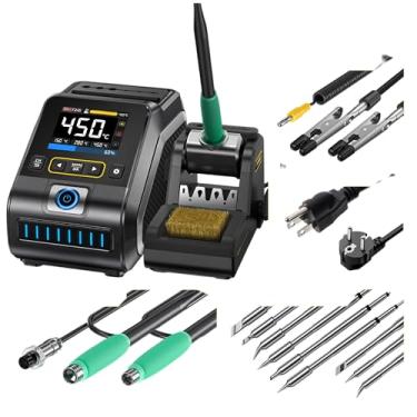 Imagem de FNIRSI DWS-200 200W Power Repaid Heating Soldering Iron Staion C210 C245 Solder Iron Handle Electronic Welding Rework Station(DWS-200 Full Set)