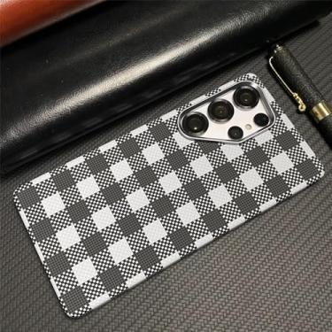 Imagem de Capa de celular para Samsung Galaxy S25 S24 S23 Ultra Plus, textura de fibra de carbono, carregamento sem fio, capa rígida para PC, T3, para Galaxy S24 Ultra