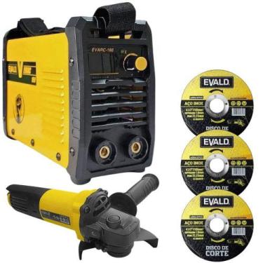 Imagem de Máquina Solda Inversora EVARC-160 com Esmerilhadeira 850W EV850 e 3 Di