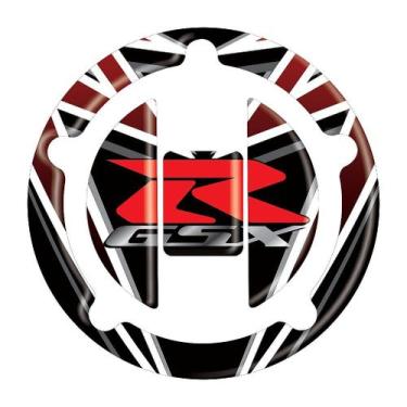 Imagem de Adesivo GSX-750F Compatível Tank Pad Bocal Resinado - Protetor Adesivo