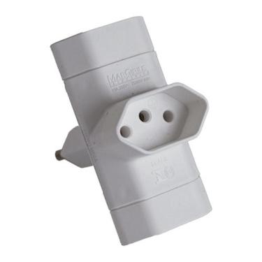 Imagem de Benjamim adaptador tomadas multiplicador 3 saídas 3 pinos Margirius me