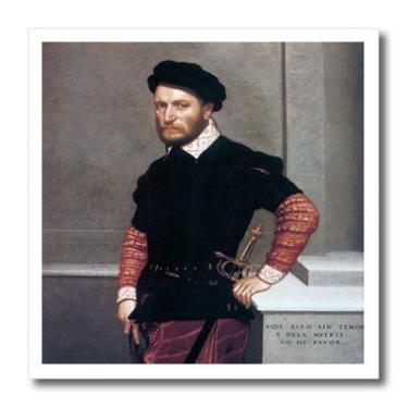 Imagem de 3dRose Don Gabriel e la Cueva, Duque de Albuquerque por Giovanni Battista Moroni - Ferro em transferência térmica, 25 cm, para material branco (ht_128091_3)