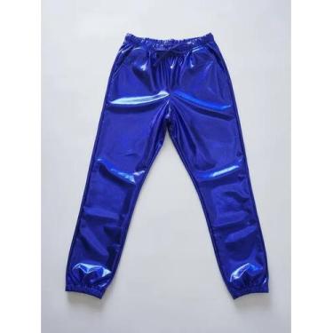 Imagem de Calça Jogger Infantil Holografica - Avm Confecções, Azul, 2