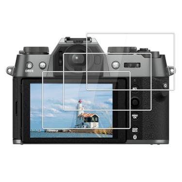 Imagem de kinokoo Protetor de tela para câmera Fujifilm X-T50 FFuji XT50 - Película de vidro temperado XT50/X-T50 de dureza 9H de 0,25 mm - antipoeira e antiarranhões (3 pacotes)