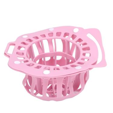 Imagem de Gaiola lavadora de chapéu de silicone rosa Limpador de chapéu de beisebol Prevenção de deformação Máquina de lavar segura para bonés de beisebol e snapbacks Material resistente de