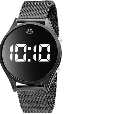 Imagem de Relogio Feminino Qualidade Premium Aço Inox Digital + Caixa Led Original Silicone Casual