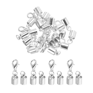 Imagem de 10 tampas de extremidade de cabo, tampas de extremidade de 5,5 mm, contas de barril, tampas de extremidade Kumihimo, ferro para pulseira de couro, fecho de fita, joias, colar, artesanato, faça você