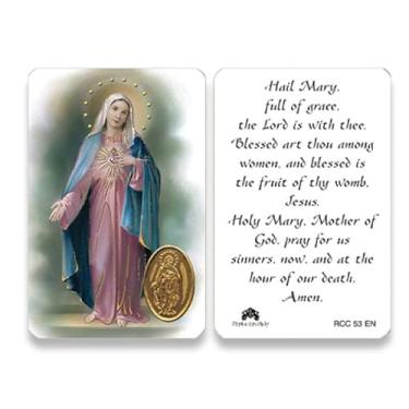 Imagem de San Francis Imports Cartas sagradas para católicos, incluindo St Jude Our Lady of Guadalupe St Michael St Joseph St Anthony Prayer and Other (Bendita Virgem Maria)