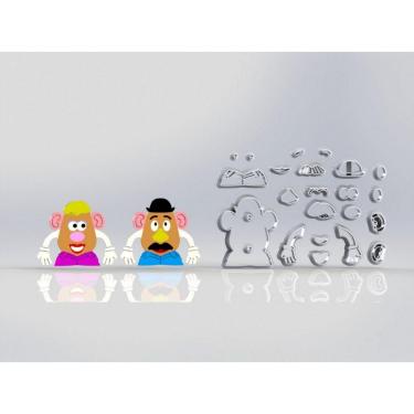 Imagem de Cortador Toy Story Sr Batata E Sra Batata Tamanho 5,5Cm
