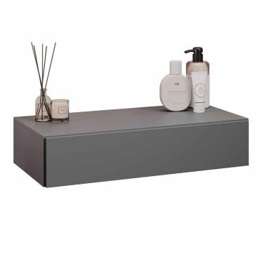 Imagem de Penteadeira Suspensa 60cm 1 Gaveta Carina Z34 Grafite - Mpozenato