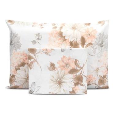 Imagem de Lençol Solteiro 2 pçs Elástico Estampado Percal 180 Fios 2025 - Bem Me