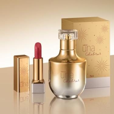 Imagem de Presente Natura Una Celebrar com Batom Rouge (2 produtos)
