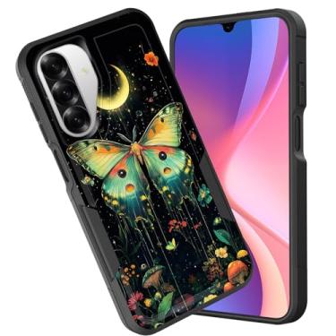 Imagem de CICPLKSE Capa protetora para Galaxy A17 5G, camada dupla, híbrida, à prova de choque, rígida, policarbonato macio, TPU (poliuretano termoplástico), capa protetora para Samsung Galaxy A17 5G 6,7