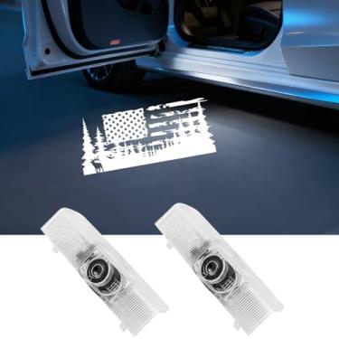 Imagem de Luz de projetor com logotipo LED para porta de carro, luzes de boas-vindas de cortesia LED HD - Projetor de luzes de porta de carro com foco ajustável, compatível com Nissan Altima 2013-2024/Maxima