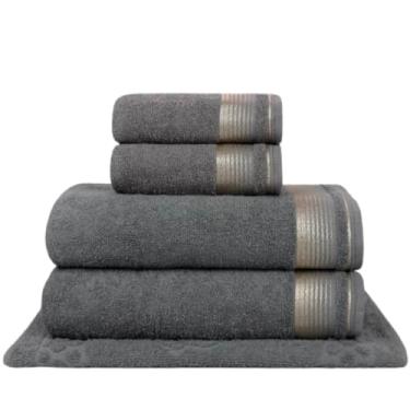 Imagem de ‌Toalhas de Banho – Set de 5 Peças Algodão Absorvente(Gris)