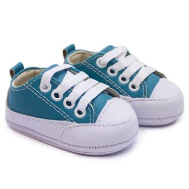 Imagem de Tênis Infantil Bebê Menina Cadarço Liso Moda Confortável Sola Macia - 