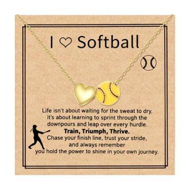 Imagem de QILMILY Colar de futebol, vôlei, basquete, softbol, tênis/pickleball para mulheres, acessórios esportivos, joias de presente para meninas de 40 a 5 cm, 16 inches, Cobre, Sem Pedra Preciosa