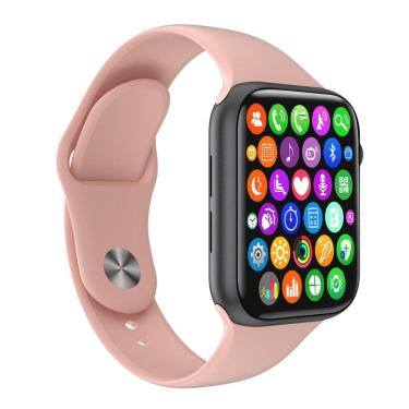 Imagem de Relógio Smartwatch Iwo9 Lite Rosa Ligação Monitor Cardíaco